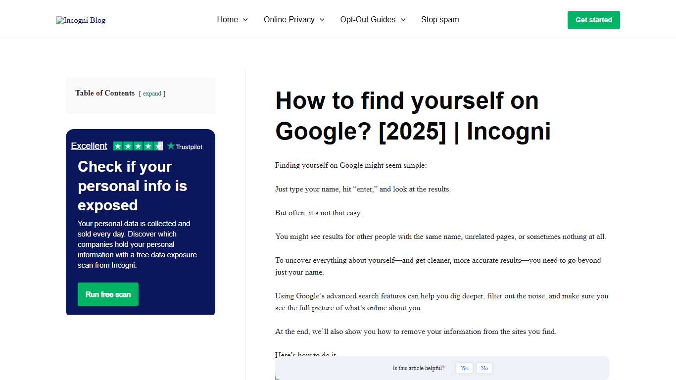 How to find yourself on Google? [2025] | Incogni [2026] | Incogni